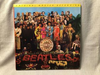 The Beatles Sgt Pepper ' s LHCB LP EMI Parlophone Records MFSL 1 - 100 EX/EX mofi 6