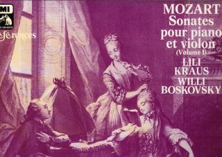 Emi Vdsm - Kraus / Boskovksy - Mozart Sonatas For Violin & Piano - 2 X Box 8lp M
