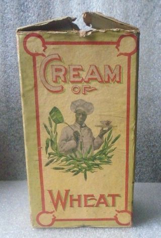 Rare Old Cream Of Wheat Box Racial Chef Graphic