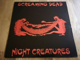 Screaming Dead 12 " Not Lp Night Creatures Uk No Future 1st Press & Warcry 2 Book