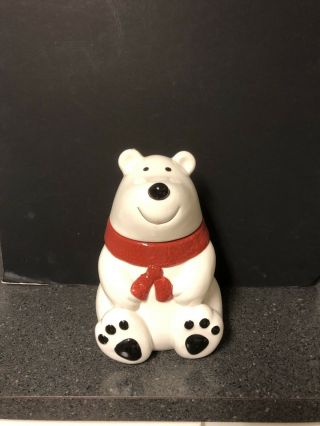 Vintage Polar Bear Cookie Jar