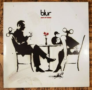 Blur - Out Of Time 7 " Vinyl Single Rare Banksy Artwork