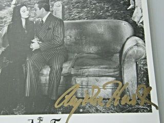 Anjelica Huston Signed 8x10 Addams Family Photo,  Actress,  Golden Globe,  Director 2