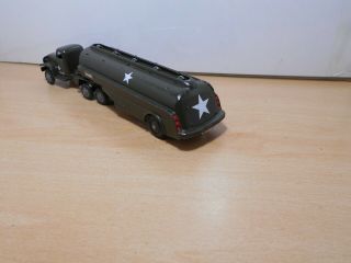 FRENCH DINKY MECCANO MILITARY PETROL TANKER AND FRANCE JOUET - FJ - GMC TRACTOR 8