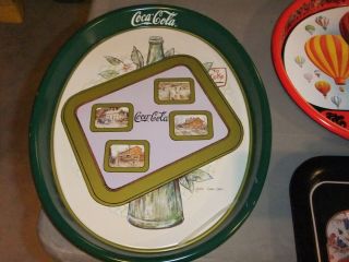 Coca - Cola Advertising Metal Trays Group Of 6 All Sizes 2