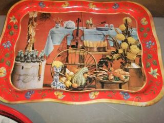 Coca - Cola Advertising Metal Trays Group Of 6 All Sizes 7