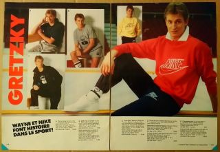1986 Paper Print Ad 2 - Pg Nike Wayne Gretzky Hockey Sports Fashion Clothing