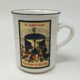 Guinness Beer St James Gate Zookeeper Mug Featuring John Gilroy Poster Art