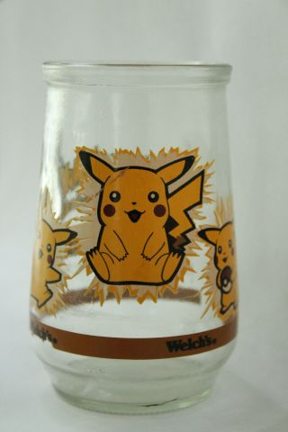 Pokemon Jelly Jars 1999 Pikachu,  Bulbasaur,  Meowth 2