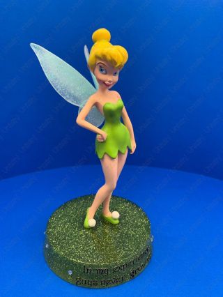 Disney Tinker Bell " Never Grow Up " Resin Figurine No.  17754 By Westland Giftware