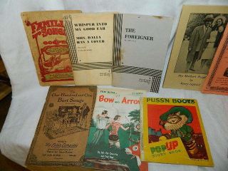 vintage Almanacs,  1920 ' s Song Books,  Fun with Bow & Arrow,  Rochester MN 2