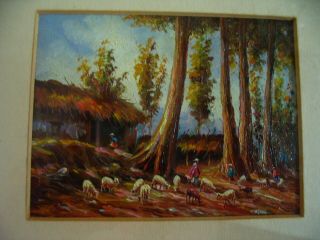 Set of 5 oil paintings by Oswaldo Moncayo,  master painter 4