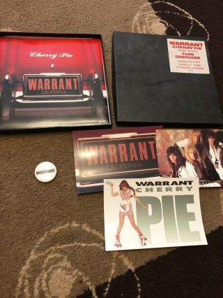 Warrant Cherry Pie Limited Edition Vinyl 7 Inch With Postcards And Badge