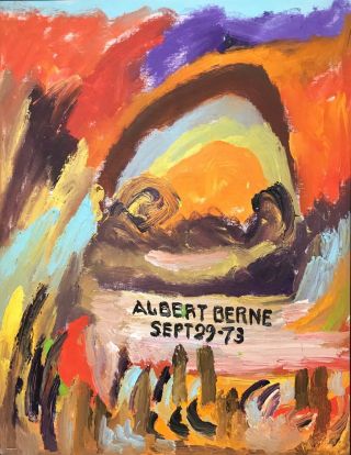 Albert Berne:outsider Expressionist 96 Year - Old From Cincinnati And Cape Cod