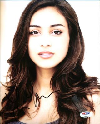 Lindsey Morgan Signed 8x10 Photo Autographed Psa/dna Z92491 The 100 General