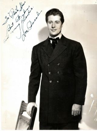 Actor Don Ameche,  Rare Signed Vintage Studio Photo.