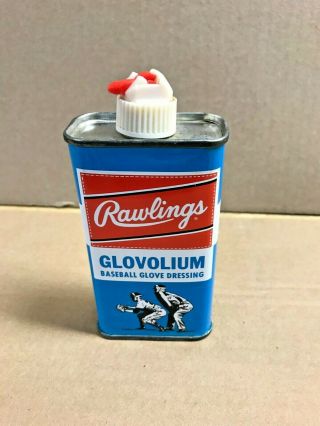 Vintage Rawlings Glovolium Baseball Glove Dressing Oil Can