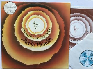 Stevie Wonder Songs In The Key Of Life Near Motown 2lp Booklet & 7 " Single