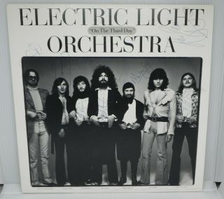 Elo Signed Autographed " On The Third Day " By 7 Members Jeff Lynne