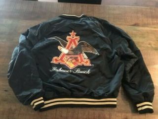 Vintage Anheuser Busch Budweiser Satin Jacket