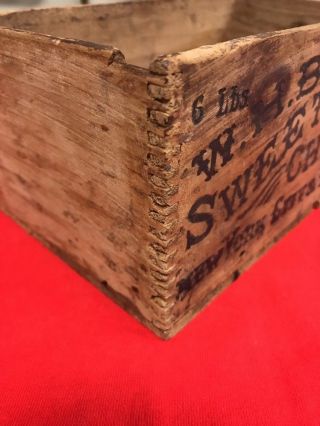 Rare Antique 1880’s W.  H.  Baker’s 1/4 Pound Sweet Chocolate Box Reduce priced 8