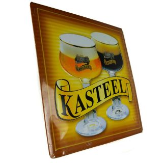 (rare) Kasteel European Belgium Brewery Beer Metal Tin Sign Craft