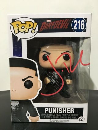 Jon Bernthal Signed Punisher Daredevil Funko Pop Big Apple Con