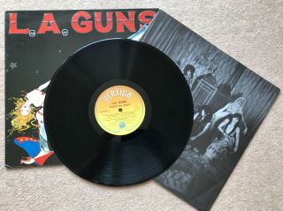 1989 La Guns L.  A.  Guns - Cocked And Loaded - Vinyl Album 12” Lp Record - Vertigo