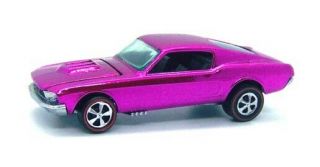 1968 Hot Wheels Redline Custom Mustang Spectraflame Creamy Pink Or Lavender