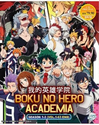Anime Dvd Boku No Hero Academia Season 1 To 3 Complete Box Set English Audio