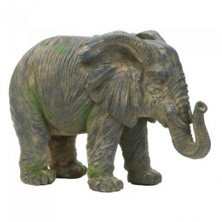 Large ELEPHANT STATUE ACCENT SAFARI ANIMAL INDOOR OUTDOOR DECOR 10017916 2