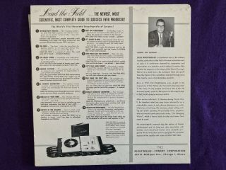 EARL NIGHTINGALE Think & Grow Rich LP ' 60 PRIVATE - NAPOLEON HILL 6