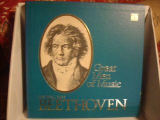 Ludwig Van Beethoven Great Men Of Music Time Life 4 Record Set W/book (stl - 546) Ln
