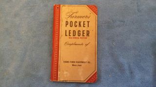1949 / 50 John Deere Pocket Ledger Siems Farm Equipment Wever Iowa 83rd Edition