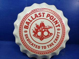Ballast Point Brewery Giant Bottle Cap Advertising Beer Sign Tacker