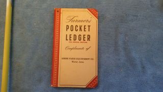 1950 / 51 John Deere Pocket Ledger Siems Farm Equipment Wever Iowa 84th Edition