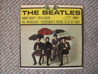 THE BEATLES 4 By The Beatles Ep w/ps John Lennon Paul McCartney US BIDDERS ONLY 2