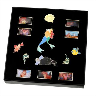 Disney Store Japan Pin Box Set The Little Mermaid 30th Anniversary 14 Pins Set