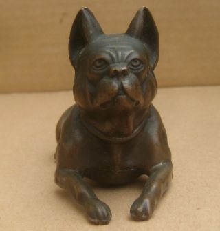 French Bulldog Paperweight Figurine Metal Jb 1439 J.  B.  Jennings Bros 4 " Long