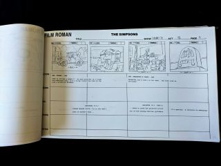 The Simpsons Production TREEHOUSE OF HORROR XVII Act 3 Storyboard 68pgs 3