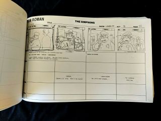 The Simpsons Production TREEHOUSE OF HORROR XVII Act 3 Storyboard 68pgs 6