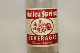 Valley Spring Beverages Soda Bottle,  Phoenix,  Arizona 1952