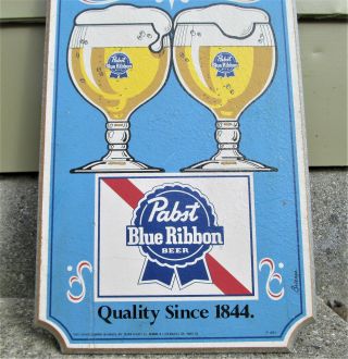 Vintage Pabst Blue Ribbon Beer Sign - 