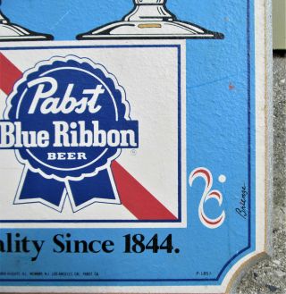 Vintage Pabst Blue Ribbon Beer Sign - 