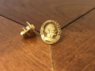 Vintage John Deere Employment 5 Year Service Pin 10k Gold Top