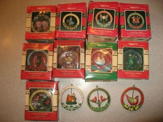 All 12 Of The Enesco Twelve Days Of Christmas Series Christmas Ornaments
