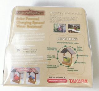 TAKARA Outdoor Breezy Singers COMMON YELLOWTHROAT Motion - Activated Solar Powered 6