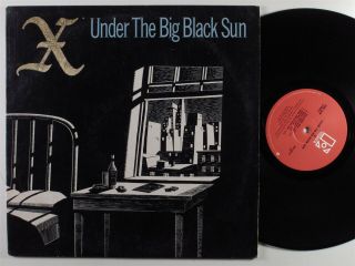 X Under The Big Black Sun Elektra Lp Vg,