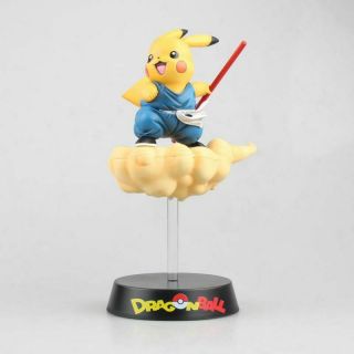 20cm Pokemon Pikachu Cos Dragon Ball Son Goku Pvc Figure Figurine No Box