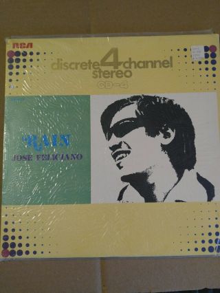 Cd - 4 Lp Jose Feliciano ‎rain Japan Only Quadraphonic Rca R4p - 5012 Vinyl.  Lp